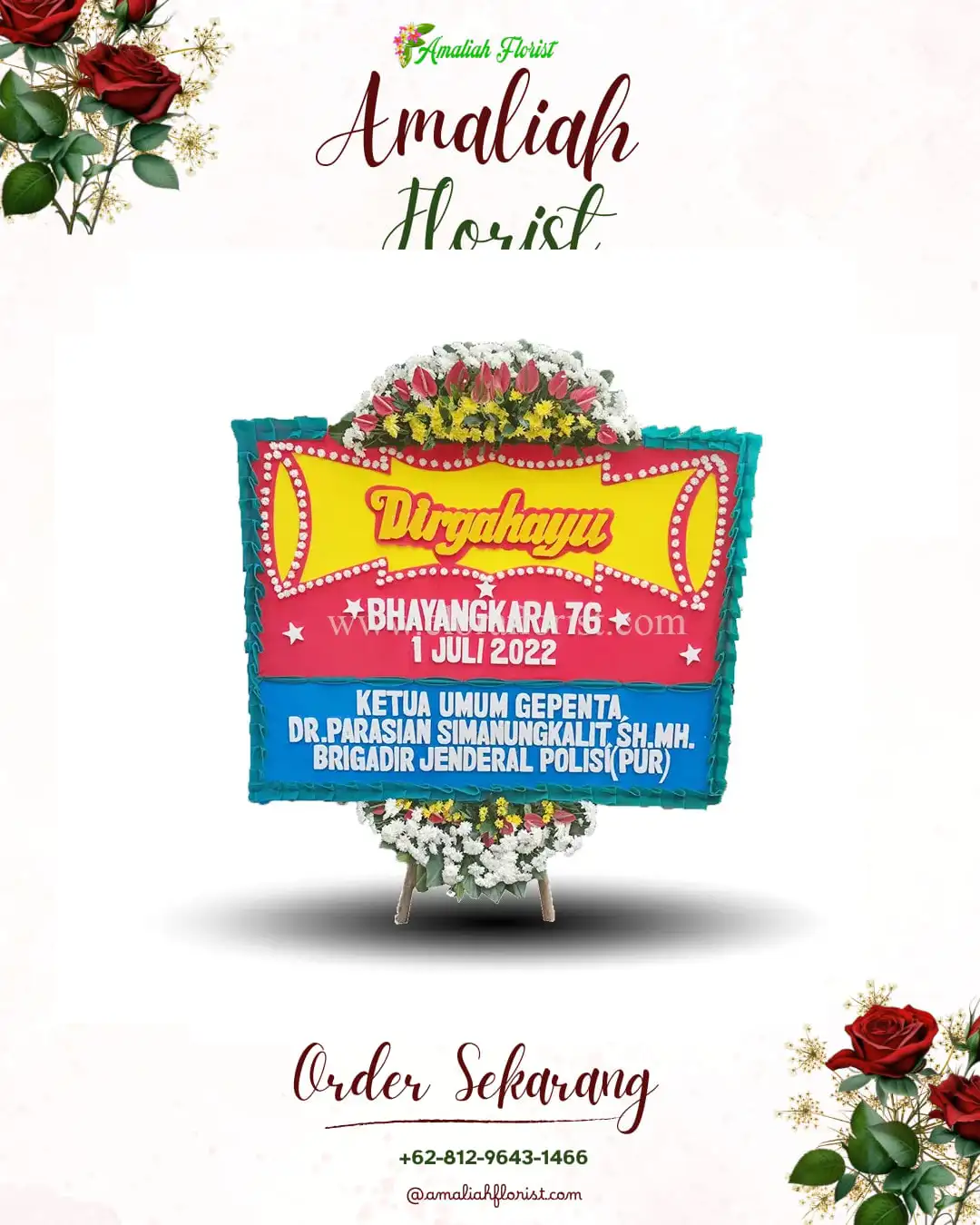 Papan Bunga HUT Ulang Tahun Tuah Negeri